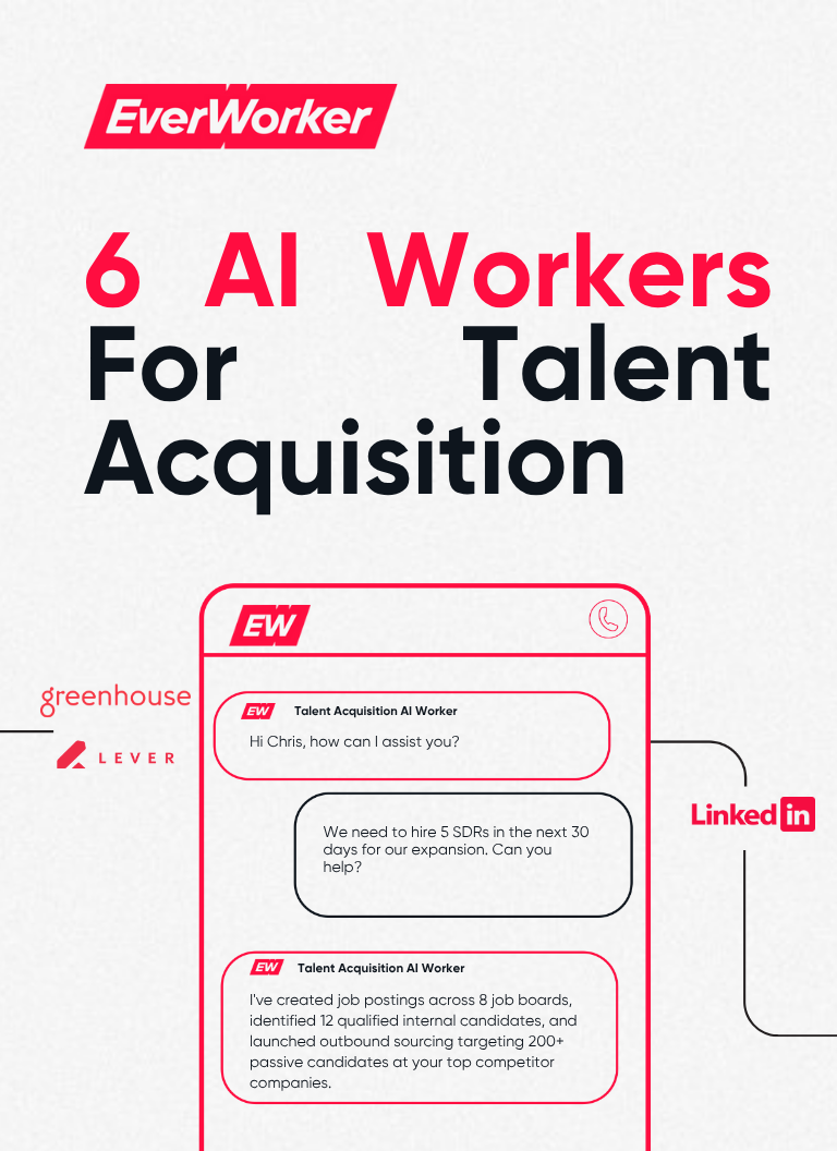 6 AI Worker Use Cases for Talent Acquisition 6 AI Worker Use Cases for Talent Acquisition