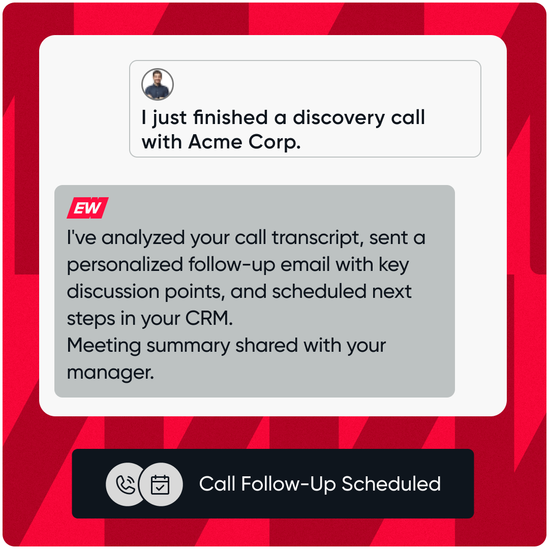 Meeting Follow-up Worker