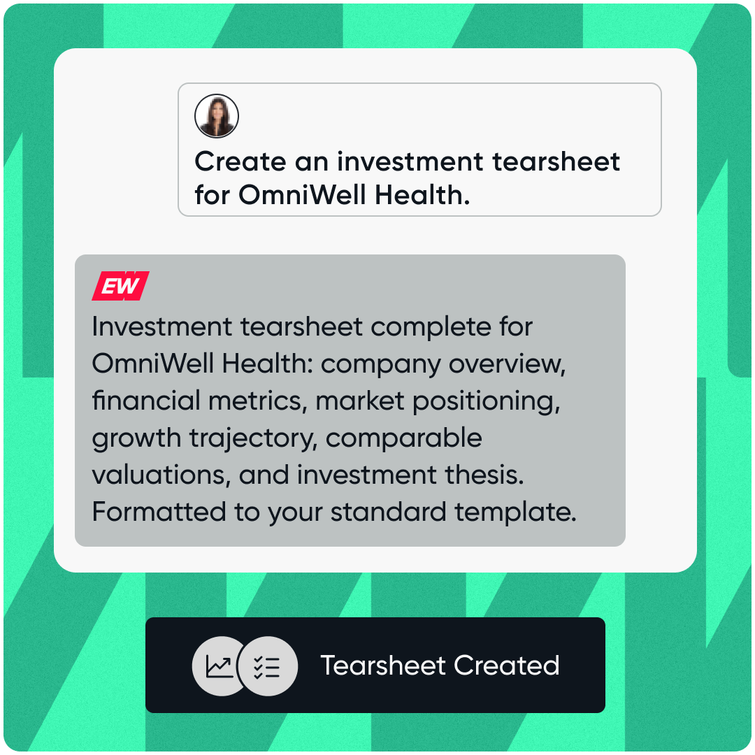 Investment Tearsheet Generator